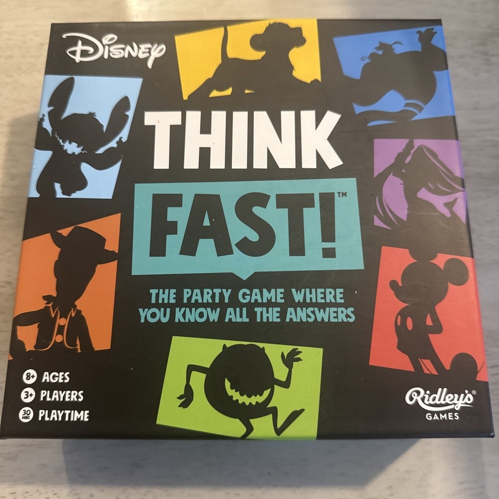 Disney Think Fast Party Game Card Game Family Games Ridleys Games